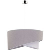 Hängelampe Grau Stoff rund Ø45cm Modern Design Hängelampe Grau Stoff rund Ø45cm Modern Design von Duolla