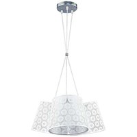 Hängeleuchte Weiß Spitze ERIKA Ø72cm Wohnzimmer Hängeleuchte Weiß Spitze ERIKA Ø72cm Wohnzimmer von Duolla