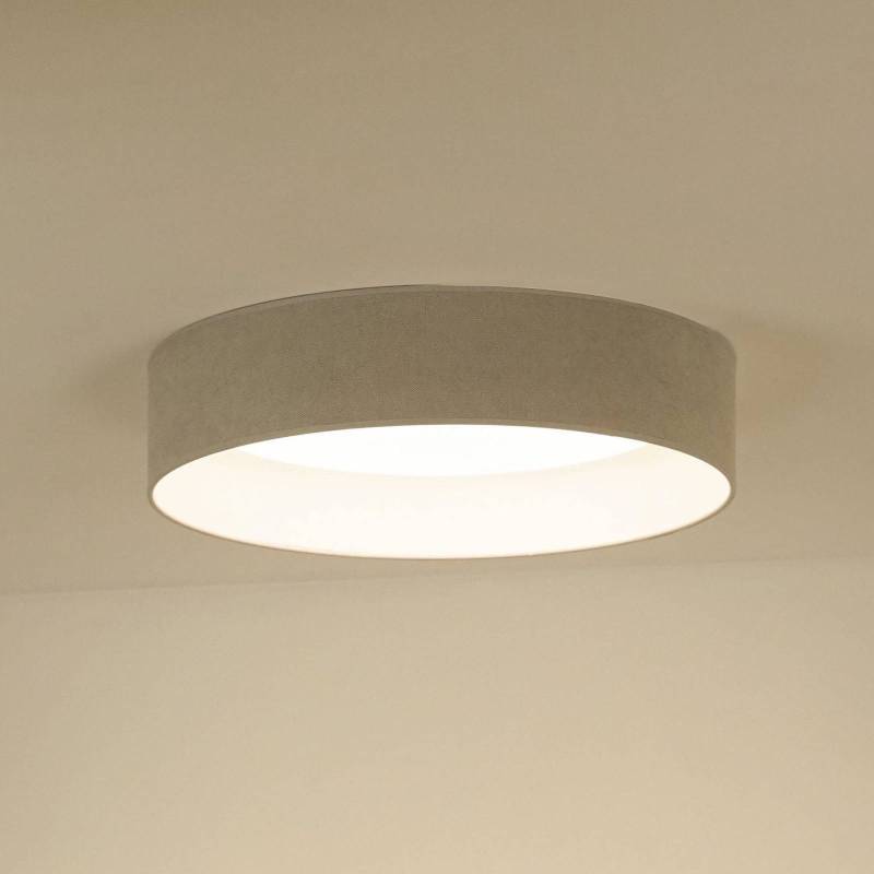 LED-Deckenlampe Plafond, Soro hellgrau, Ø 45 cm, 3-step-dim LED-Deckenlampe Plafond, Soro hellgrau, Ø 45 cm, 3-step-dim von Duolla