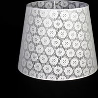 Lampenschirm Stehlampe Weiß Spitze Textil E27 Lampenschirm Stehlampe Weiß Spitze Textil E27 von Duolla