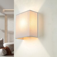 Loft Wandlampe Stoff Schirm helles Grau Loft Design Loft Wandlampe Stoff Schirm helles Grau Loft Design von Duolla
