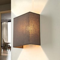 Loft Wandleuchte Stoff Schirm Taupe Loft Design E27 Loft Wandleuchte Stoff Schirm Taupe Loft Design E27 von Duolla