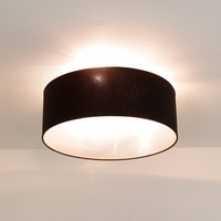 Runde Deckenlampe Stoff Ø50cm Braun blendarm Runde Deckenlampe Stoff Ø50cm Braun blendarm von Duolla