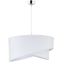 Stilvolle Pendelleuchte SELMA Weiß Stoff & Spitze von Duolla