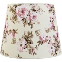 Stoff Lampenschirm Weiß Rosa E27 Pendelleuchte Stoff Lampenschirm Weiß Rosa E27 Pendelleuchte von Duolla