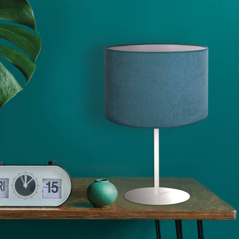Tischlampe Pastell Roller Höhe 30cm türkis von Duolla
