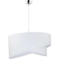 Weiße Hängeleuchte Stoff rund Ø45cm Modern von Duolla