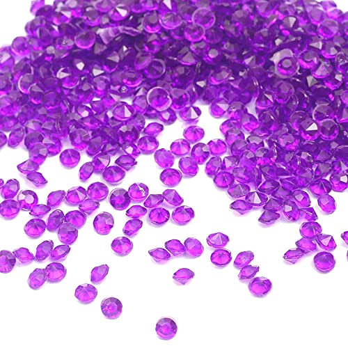 1000 Stück Acryl Deko Diamantkristalle 4mm Glitzer Streudeko Tischschmuck Funkelnd Dekosteine Kristalle Konfetti Diamanten zum DIY Verzieren Tischdeko Hochzeit Taufe Verlobung Valentinstag,Dunkellila 1000 Stück Acryl Deko Diamantkristalle 4mm Glitzer Streudeko Tischschmuck Funkelnd Dekosteine Kristalle Konfetti Diamanten zum DIY Verzieren Tischdeko Hochzeit Taufe Verlobung Valentinstag,Dunkellila von Duories