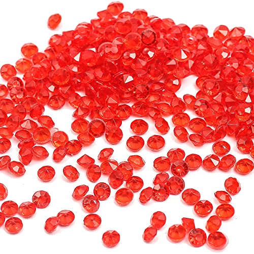 1000 Stück Acryl Deko Diamantkristalle 4mm Glitzer Streudeko Tischschmuck Funkelnd Dekosteine Kristalle Konfetti Diamanten zum DIY Verzieren Tischdeko Hochzeit Taufe Verlobung Valentinstag,Rot 1000 Stück Acryl Deko Diamantkristalle 4mm Glitzer Streudeko Tischschmuck Funkelnd Dekosteine Kristalle Konfetti Diamanten zum DIY Verzieren Tischdeko Hochzeit Taufe Verlobung Valentinstag,Rot von Duories