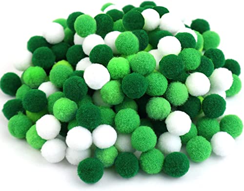 1000 Stück Bunte Mini Pompons,10mm Pompom Bälle Kleine Bommeln,Flauschigen Plüschbälle Filzkugeln Deko für Geburtstag & Hochzeit Party Dekorieren Lustige DIY Nähen Basteln Handwerk,Grün von Duories