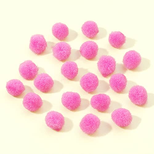 1000 Stück Bunte Mini Pompons zum Basteln 10mm Flauschige Pom Poms Plüschbälle Bälle Kleine Bommeln Filzkugeln für Geburtstag Hochzeit Handwerk Weihnachten DIY Nähen Dekorationen,Hell-Pink von Duories