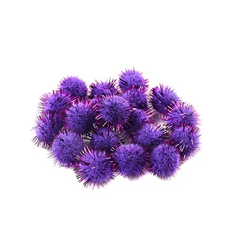 1000 Stücke Mini Pompons zum Basteln, 10mm Klein Bommeln Kugeln Bälle Pommels Pompom Pom Pon Ponpons Pompoms Flauschigen Plüschbälle Bastel Zubehör für Nähen DIY Dekorieren Verzieren,Lila von Duories