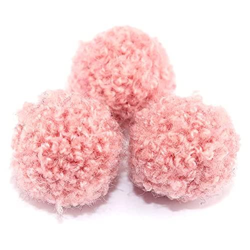 120 Stück 15mm Pompons zum Basteln,Bunte Bommeln Bälle Flauschigen Plüsch Bälle Pom Pom Set für Handwerk Herstellung,Pompons Bälle für Ostern,Weihnachten,Kinder Lustige DIY Kreative Handwerk,Rosa von Duories