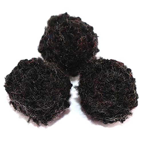 120 Stück 15mm Pompons zum Basteln,Bunte Bommeln Bälle Flauschigen Plüsch Bälle Pom Pom Set für Handwerk Herstellung,Pompons Bälle für Ostern,Weihnachten,Kinder Lustige DIY Kreative Handwerk,Schwarz von Duories