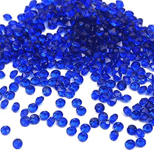 2000 Stück Acryl Deko Diamantkristalle 4mm Glitzer Streudeko Tischschmuck Funkelnd Dekosteine Kristalle Konfetti Diamanten zum DIY Verzieren Tischdeko Hochzeit Taufe Verlobung Valentinstag,Königsblau von Duories