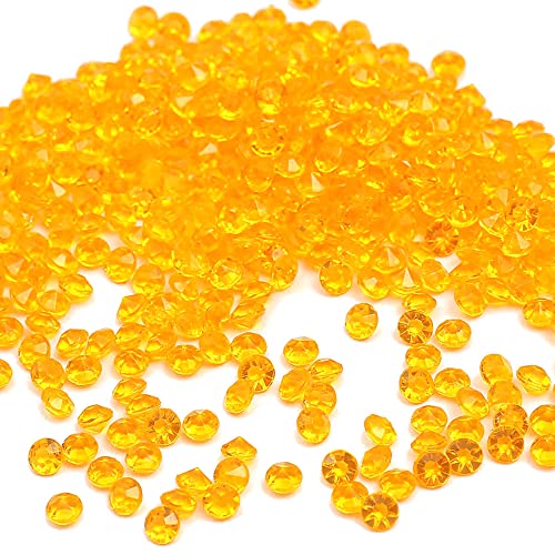 2000 Stück Acryl Deko Diamantkristalle 4mm Glitzer Streudeko Tischschmuck Funkelnd Dekosteine Kristalle Konfetti Diamanten zum DIY Verzieren Tischdeko Hochzeit Taufe Verlobung Valentinstag,Gold von Duories
