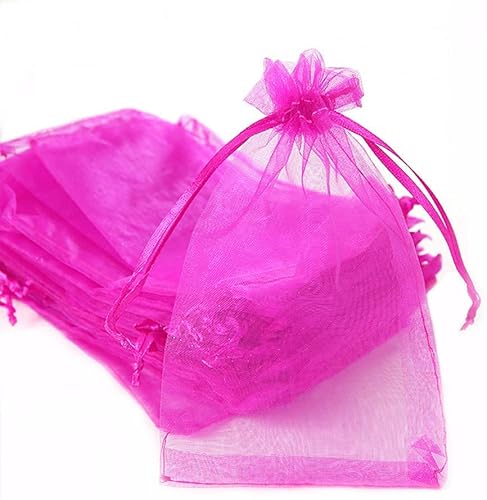 30 Stück Organza Säckchen Zum Befüllen,Organzabeutel Geschenkbeutel Kordelzug Säckchen Organzasäckchen für Festival Party Hochzeit Bonbonsbeutel,Schmuckbeutel Lavendel Geschenk Säckli,10x12cm Rose von Duories