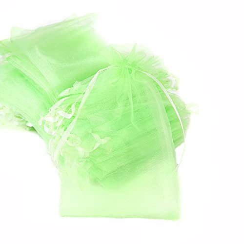 30 Stück Organza Säckchen Zum Befüllen,Organzabeutel Geschenkbeutel Kordelzug Säckchen Organzasäckchen für Festival Party Hochzeit Bonbonsbeutel,Schmuckbeutel Lavendel Geschenk Säckli,10x15cm Hellgrün von Duories