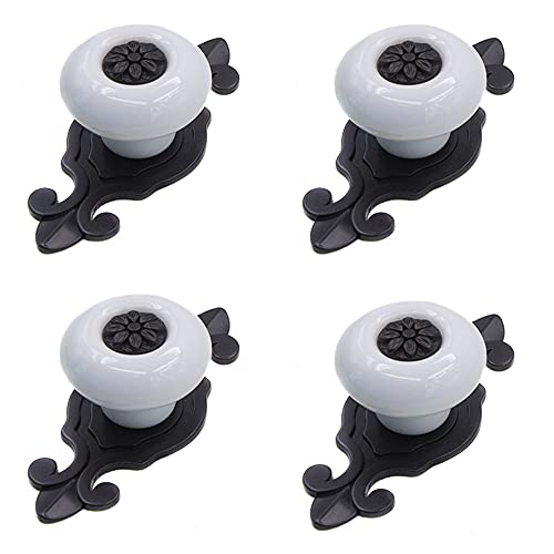 4 Stück Keramik Küchenknöpfe Möbelknöpfe Türknopf Retro Schrank Schublade Türgriff Stangengriff Möbelgriffe Küchenschrank Kleiderschrank Keramikknöpfe für Küche Schlafzimmer Badezimmer,Schwarz Weiß 4 Stück Keramik Küchenknöpfe Möbelknöpfe Türknopf Retro Schrank Schublade Türgriff Stangengriff Möbelgriffe Küchenschrank Kleiderschrank Keramikknöpfe für Küche Schlafzimmer Badezimmer,Schwarz Weiß von Duories