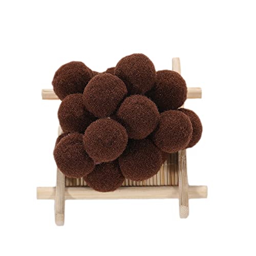 500 STK Mini Pompons zum Basteln,10mm Pompons Bälle Kleine Bommeln Kugeln, Flauschigen Bunte Pom Pom Deko Pompom Plüschbälle Bastel Zubehör für Dekorieren Verzieren Nähen DIY Handwerk,Kaffee von Duories