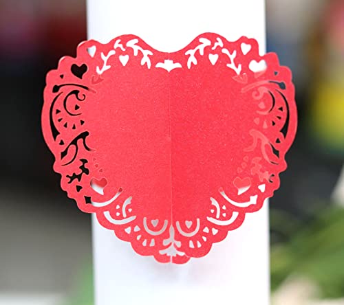 Duories 30 Stück Liebe Herz Papier Serviettenringe als Tischdeko,Serviettenhalter Serviettenschnallen für Hochzeitsfeier Abendessen Jubiläum Geburtstag Party Weihnachten Tischdekoration,Rot Duories 30 Stück Liebe Herz Papier Serviettenringe als Tischdeko,Serviettenhalter Serviettenschnallen für Hochzeitsfeier Abendessen Jubiläum Geburtstag Party Weihnachten Tischdekoration,Rot von Duories