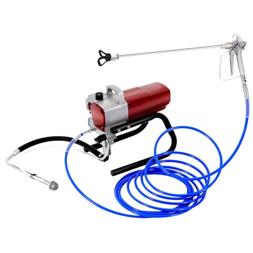 Airless-Farbsprühgerät, 1800W Elektrisch Airless Wandfarbe Farbsprühgerät Farbsprühsystem Hochdruck Sprühgerät mit Spritzpistole, Max Durchfluss 1,8 L/min von Duoruameng