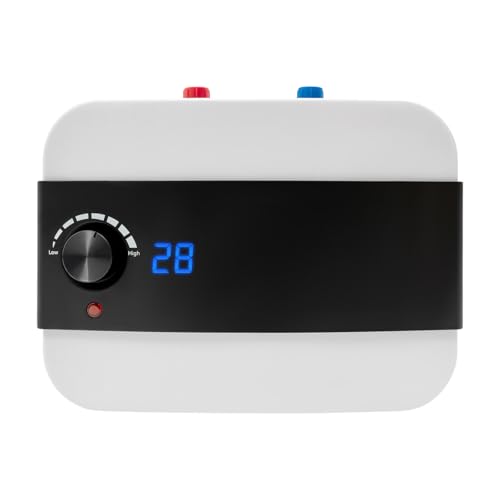 Elektrischer Tank-Warmwasserbereiter, 6 Liter 1,5 kW unter der Spüle, Mini Warmwasserbereiter mit digitale Display für Küche oder Waschbecken Elektrischer Tank-Warmwasserbereiter, 6 Liter 1,5 kW unter der Spüle, Mini Warmwasserbereiter mit digitale Display für Küche oder Waschbecken von Duoruameng