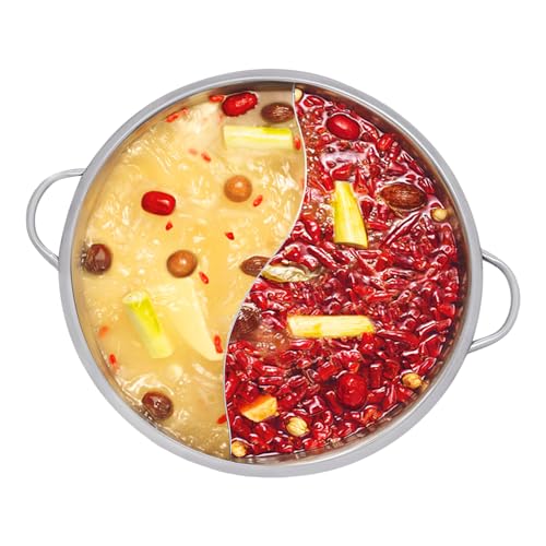 Hot Pot Herd, 4L Mandarinententopf für Gasherde, Induktionsherde, Lichtwellenöfen, Elektrische Keramikherde, HotPot, Edelstahl Topf, Leicht zu Reinigen Hot Pot Herd, 4L Mandarinententopf für Gasherde, Induktionsherde, Lichtwellenöfen, Elektrische Keramikherde, HotPot, Edelstahl Topf, Leicht zu Reinigen von Duoruameng