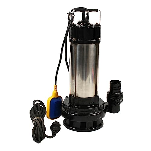 Schmutzwasser Tauchpumpe aus Edelstahl 36.000 l/h Fördermenge, 1500W, 22m Förderhöhe, 2850 U/min, Schmutzwasserpumpe von Duoruameng