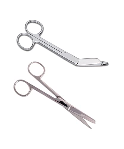 Pflege Scheren Set MIT GRAVUR - Krankenschwester Zubehör - Geschenk (Silber) von Hospitrix