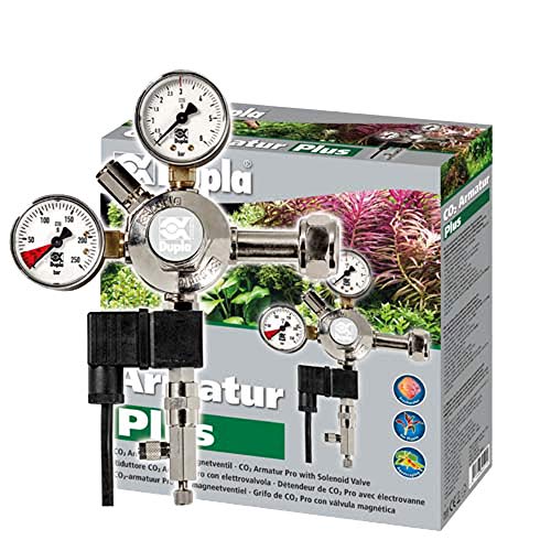 DUPLA CO2 Armatur Plus mit Magnetventil I Druckmindergarnitur I automatische CO2-Steuerung für Aquarien I Integriertes Rückflussventil DUPLA CO2 Armatur Plus mit Magnetventil I Druckmindergarnitur I automatische CO2-Steuerung für Aquarien I Integriertes Rückflussventil von Dupla