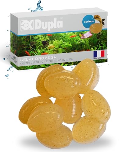 Dupla Gel-O-Drops Cyclops I 12 x 2 g I Geleefischfutter mit Ruderfußkrebsen I leicht dosierbares Zierfischfutter I nährstoffreiches Aquarienfutter I ungekühlt aufbewahrbar Dupla Gel-O-Drops Cyclops I 12 x 2 g I Geleefischfutter mit Ruderfußkrebsen I leicht dosierbares Zierfischfutter I nährstoffreiches Aquarienfutter I ungekühlt aufbewahrbar von Dupla