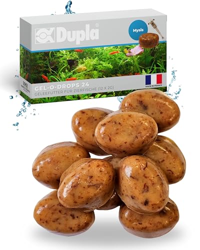 Dupla Gel-O-Drops Mysis I 12 x 2 g I Geleefischfutter mit kleinen Schwebegarnelen I leicht dosierbares Zierfischfutter I nährstoffreiches Aquarienfutter I ungekühlt aufbewahrbar von Dupla