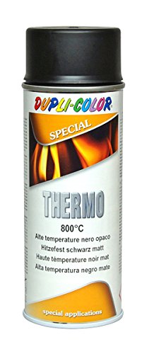 Hochtemperatur-Sprühfarbe, 800 °C, Schwarz matt, 400 ml von Dupli Color