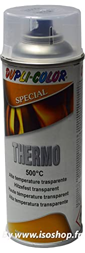 Super Hitzelack Thermolack Hochtemperatur Transparent 500°C Auspufflack 400ml von DUPLI-COLOR