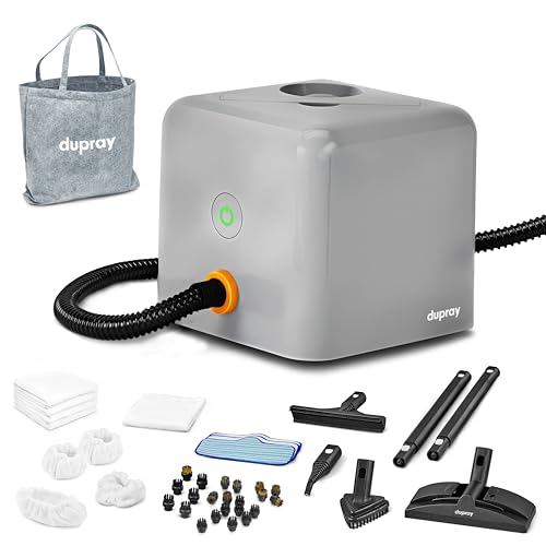 Dupray Neat Plus Dampfreiniger – Vielseitiger Hochleistungs-Dampfreiniger für Zuhause: Böden, Möbel, Autos und mehr (EU-Stecker, Neat Plus + 40 Zubehörteile) von Dupray