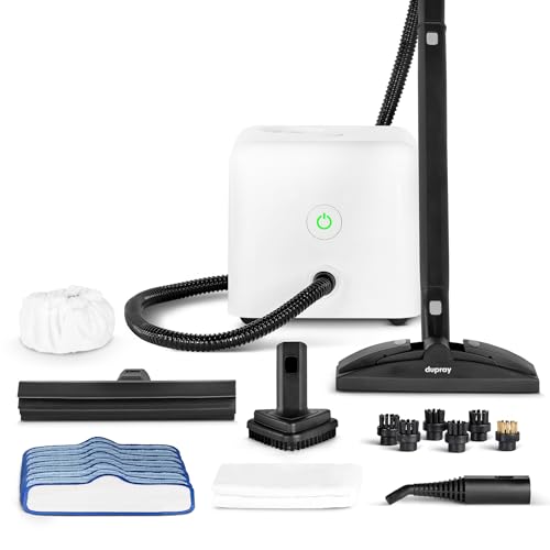 Dupray Neat Trockendampfreiniger (Neat + 22 Zubehörteile (inkl. Rechteck-Pads)) von Dupray