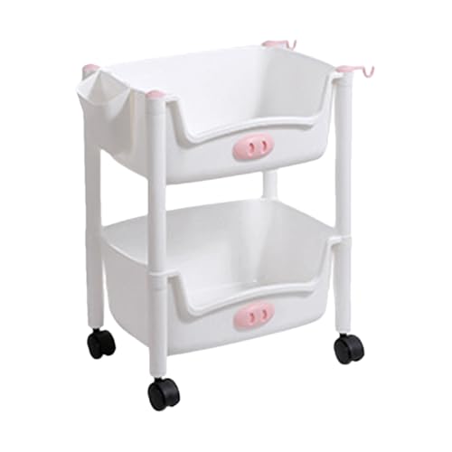 Duqulle 2/3 Tier Rolling Utility Cart, Aufbewahrungswagen, Rolling Utility Cart Lagerregal Auf Rädern, U-Form-Design, Mehrstufiges Lagerregal Für Küche, Badezimmer, Waschraum, Schlafzimmer, Büros Duqulle 2/3 Tier Rolling Utility Cart, Aufbewahrungswagen, Rolling Utility Cart Lagerregal Auf Rädern, U-Form-Design, Mehrstufiges Lagerregal Für Küche, Badezimmer, Waschraum, Schlafzimmer, Büros von Duqulle