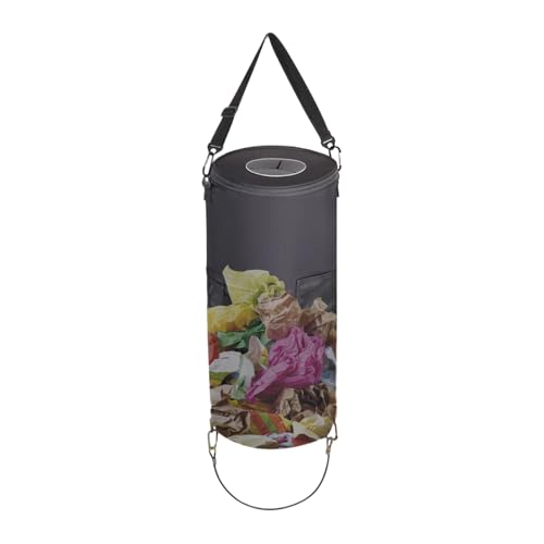Duqulle Boot Müllbeutel - Reise Abfalleimer,Bootszubehör Klappbarer Tragbarer Abfallbehälter für Marine Garten Camping Reisen Outdoor Bootsfahrten Familie Indoor Picknick von Duqulle