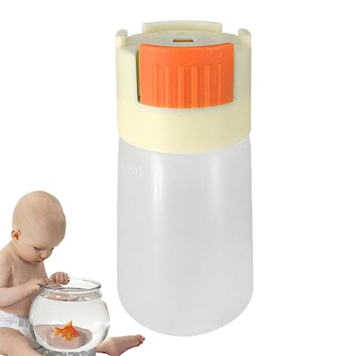 Duqulle Fischfutterbehälter,Futterflasche und Halter für Aquarien - Press Design Geruchlose, quantitative Futterflasche für Aquarien von Duqulle