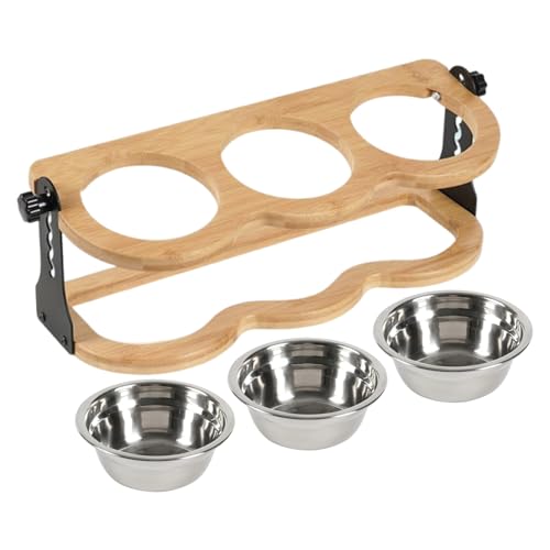 Duqulle Hundefutter Napf Erhöht | Futternapf Mit Höhenverstellung,Trinknapf Und Geneigter Leckerli Spender Höhenverstellbares Schalenset Mit 3 Schalen Für Füttern Und Trinken Duqulle Hundefutter Napf Erhöht | Futternapf Mit Höhenverstellung,Trinknapf Und Geneigter Leckerli Spender Höhenverstellbares Schalenset Mit 3 Schalen Für Füttern Und Trinken von Duqulle