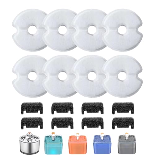 Duqulle Katzen Trinkbrunnen Filter, Ersatzfilter für Katzen Trinkbrunnen, Filtersystem Ersatzteile mit einstellbarem Design für das Trinken im Haus, die Bewässerung draußen und für Kätzchen drinnen Duqulle Katzen Trinkbrunnen Filter, Ersatzfilter für Katzen Trinkbrunnen, Filtersystem Ersatzteile mit einstellbarem Design für das Trinken im Haus, die Bewässerung draußen und für Kätzchen drinnen von Duqulle