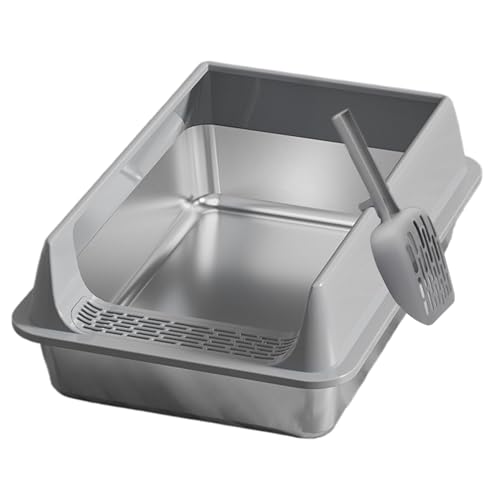 Duqulle Katzenklo,Halboffene Haustier Toilette - Spritzwassergeschützte Halbgeschlossene Katzentoilette Mit Schaufel Für Wohnung Camping Studentenzimmer Duqulle Katzenklo,Halboffene Haustier Toilette - Spritzwassergeschützte Halbgeschlossene Katzentoilette Mit Schaufel Für Wohnung Camping Studentenzimmer von Duqulle