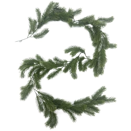 Duqulle Künstliche Kieferngirlande Echt wirkend - Künstliche Pinien Zypressen Ranken | Mit Aufhänger Für Tisch Innen Außen Zuhause Bauernhaus Kamin Party Treppen Für Dekoration Und Saisonale Duqulle Künstliche Kieferngirlande Echt wirkend - Künstliche Pinien Zypressen Ranken | Mit Aufhänger Für Tisch Innen Außen Zuhause Bauernhaus Kamin Party Treppen Für Dekoration Und Saisonale von Duqulle