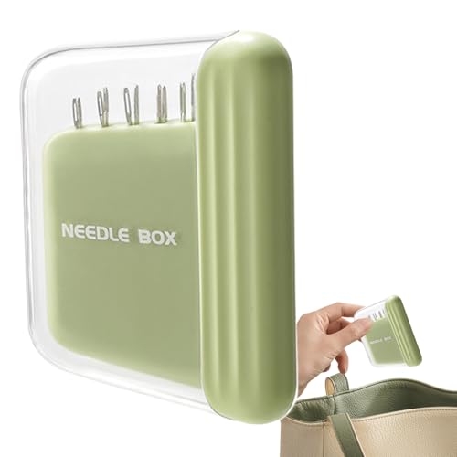 Duqulle Magnetische Nadelbox Magnetischer Nadeln Aufbewahrungskoffer Magnetischer Nadel Organizer Stricknadeln Aufbewahrungsbox Für Reisen, Hotel, Schule Magnetischem Nadeletui 7,5 X 5,5 cm von Duqulle