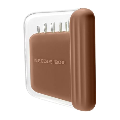 Duqulle Magnetische Nadelbox Magnetischer Nadeln Aufbewahrungskoffer Magnetischer Nadel Organizer Stricknadeln Aufbewahrungsbox Für Reisen, Hotel, Schule Magnetischem Nadeletui 7,5 X 5,5 cm von Duqulle