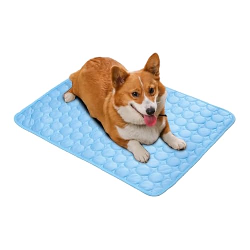 Duqulle Pet Cooling Mat,Kühlsamtmatte Für Hunde Im Innenbereich | Sommer Bettdecke Waschbar Für Alle Hunde Katzen Größen Zum Schlafen Ausruhen Spielen von Duqulle