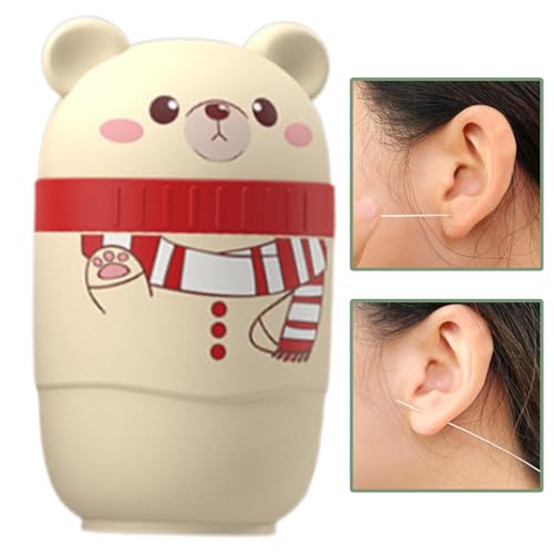 Duqulle Piercing Reinigungs Garn - Sanfter Stechlappen Reiniger,Sanfte Piercing Reinigungsflausch für Frauen und Mädchen mit Ohrloch Geruchsentferner von Duqulle