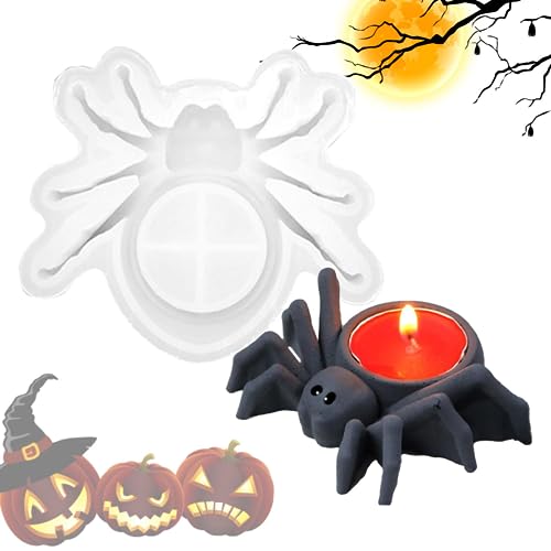 Duqulle Spinne Harz Kerzenhalter Form Halloween Kerzenhalter Silikonform Wiederverwendbare Teelicht Kerzenhalter Silikonformen Kerze Dochthalter Halloween Dekoration Duqulle Spinne Harz Kerzenhalter Form Halloween Kerzenhalter Silikonform Wiederverwendbare Teelicht Kerzenhalter Silikonformen Kerze Dochthalter Halloween Dekoration von Duqulle