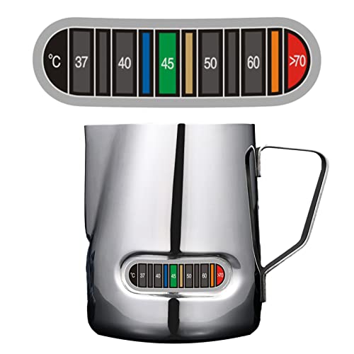 Thermometerstreifen Zum Aufkleben | Kaffeekrug-Thermometer-Aufkleber | Wasserdichter Digitaler Bierbrauthermometer-Klebestreifen | Wiederverwendbares Tragbares Verfärbungsthermometer von Duqulle